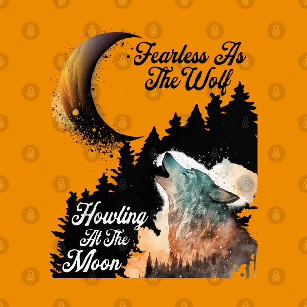 Fearless Howling At The Moon by Berlin Larch Creations