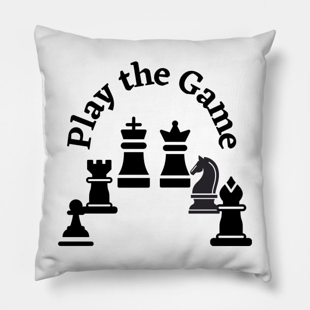 Play the Chess Game Pillow by C3llsD