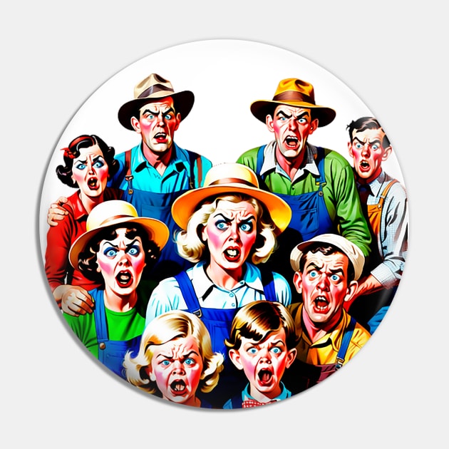Family of stressed people from the countryside Pin by Marccelus
