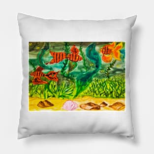 Red fishes Pillow