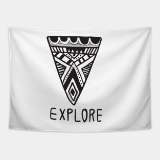 Explore travel the world mindset Tapestry