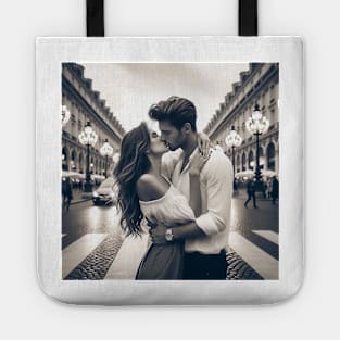 Kissing couple Tote