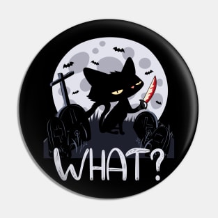 Psycho Cat Pin