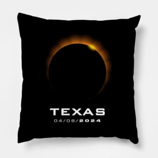 Total Solar Eclipse 2024 Texas Pillow