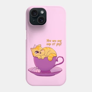 Cup Of Joy Cat Phone Case