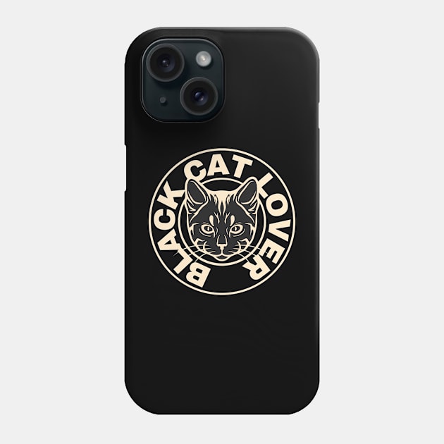 Black cat Lover Phone Case by AeySa