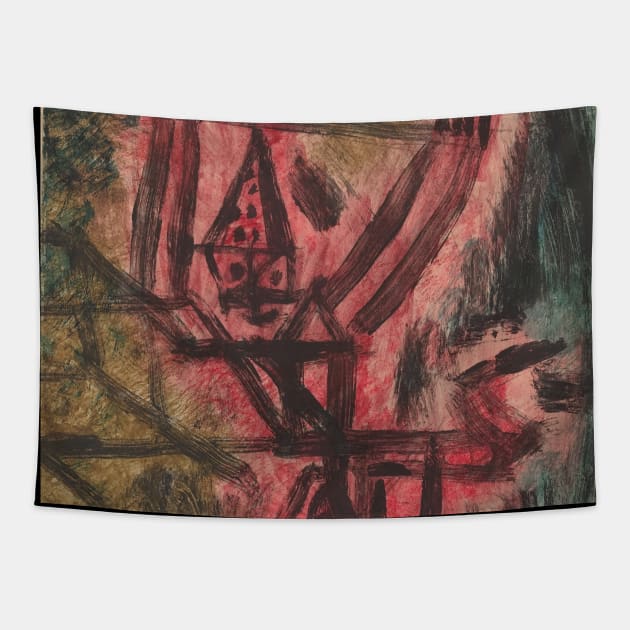 Feuer-Clown-I, Paul Klee Tapestry by big_owl