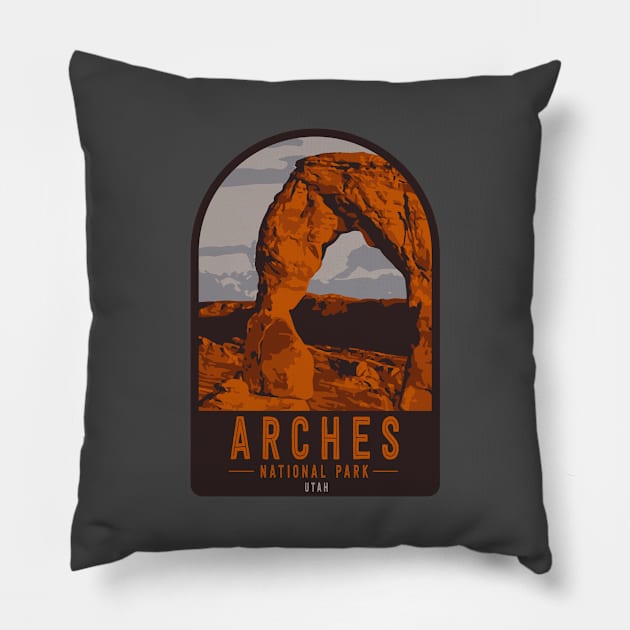 Arches National Park Pillow by deadright