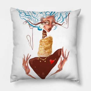 Gold queen Pillow