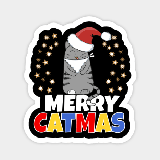 Merry Catmas Magnet