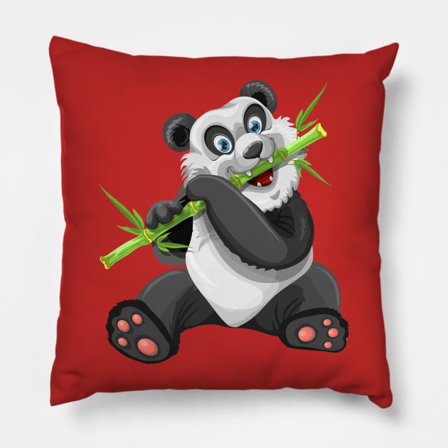 Baby Panda and His Bamboo Pillow by PatrioTEEism