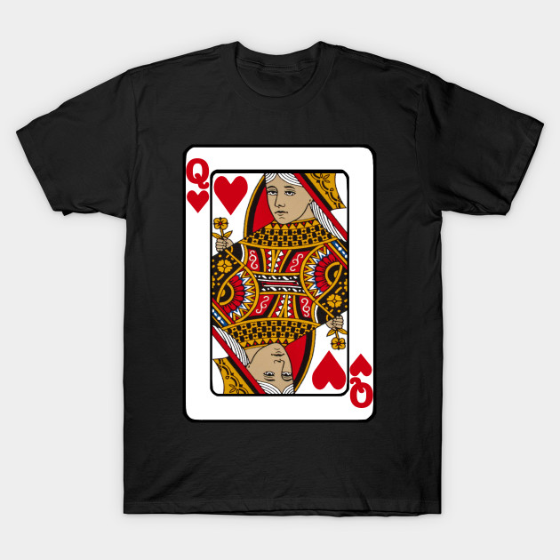 Queen Of Heart Poker Couples Shirt King Queen Gift Poker T