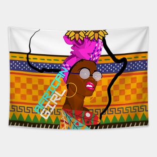 African girl Tapestry