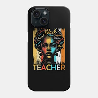 Black History Teacher African American Women Dashiki Phone Case