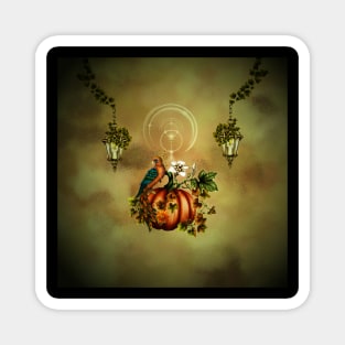 Wonderful autumn design with fantasy bird Magnet