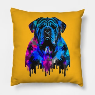 Neapolitan Mastiff Guard Dog Stencil Pillow