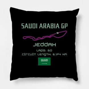 Saudi Arabian Grand Prix, Jeddah Circuit, Formula 1 Pillow