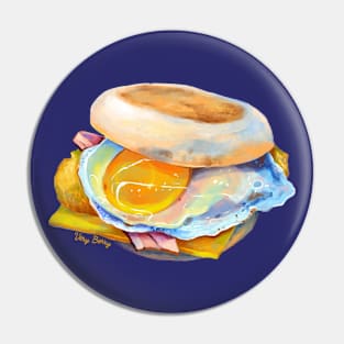 English muffin breakfast sandwich Pin