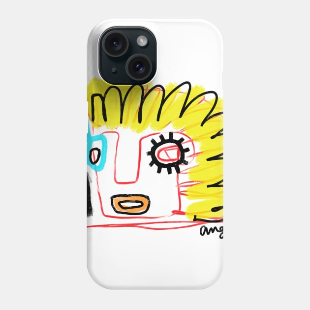 face Phone Case by Angel Rivas