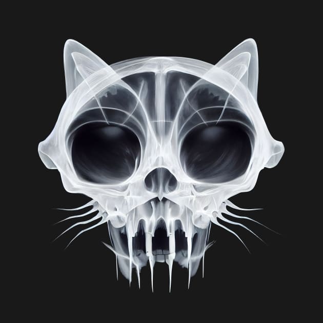 Skeleton of a cat in x-rays. by RulizGi
