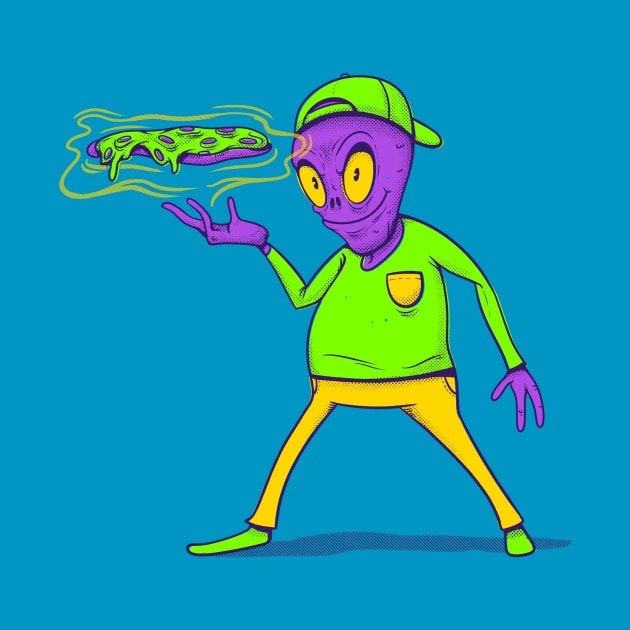 Pizza Delivery Alien by futiledesigncompany