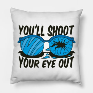 Broken glasses quote Pillow