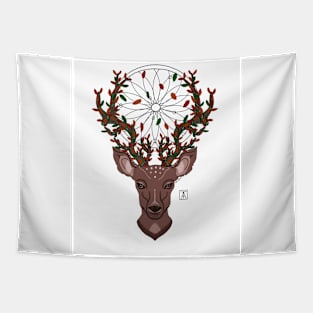 Deer dreamcatcher Tapestry