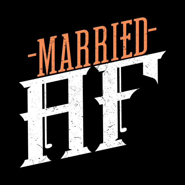 'Married AsF' Funny Wedding Gift by ourwackyhome