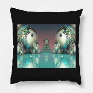 Matryoshki (Матрешки) Doll Faceoff on Mirror Lake Pillow