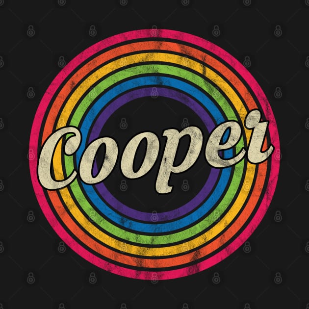 Cooper - Retro Rainbow Faded-Style by MaydenArt