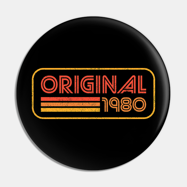 Born in 1980 - Born In 1980 - Pin | TeePublic