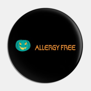 Allergy Free Halloween Pin