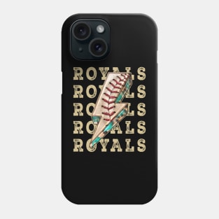 Aesthetic Design Royals Gifts Vintage Styles Baseball Phone Case