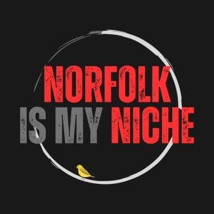 Norfolk is my Niche red and silver T-Shirt