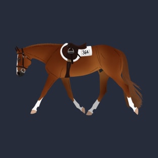 Chestnut Hunter Horse - Equine Rampaige T-Shirt