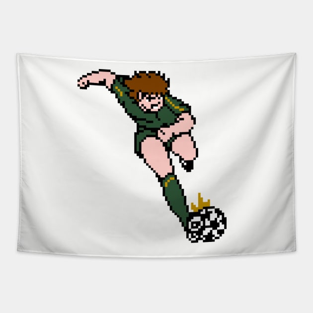 8-Bit Soccer Captain - Portland Tapestry by The Pixel League