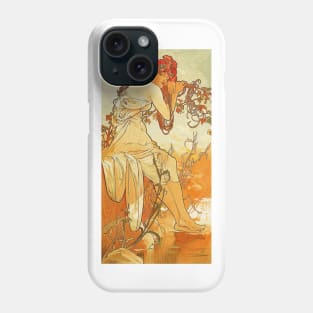 Summer 1896 by Alphonse Mucha (His First Seasons Series) Phone Case