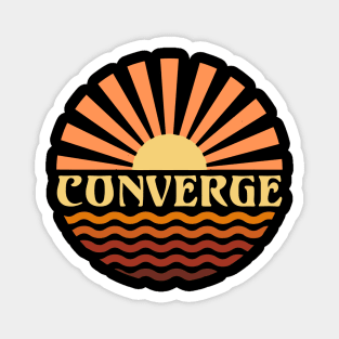 Graphic Circles Converge Name Lovely Styles Vintage 70s 80s 90s Magnet