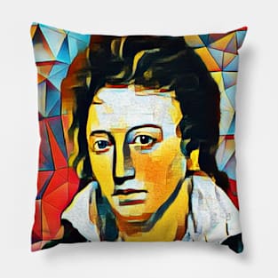 Percy Bysshe Shelley Abstract Portrait | Percy Bysshe Shelley Artwork 2 Pillow