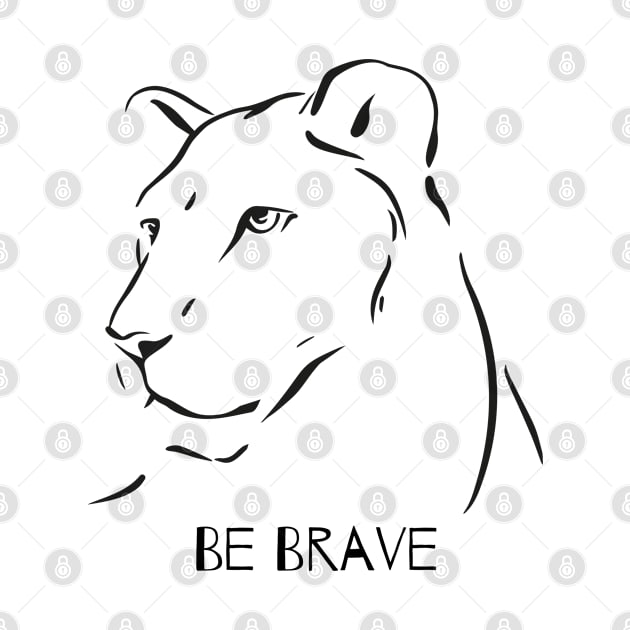 Brave Tiger Face My Favorite by KNJ Store