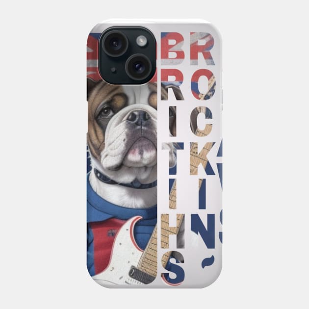 British Style Dog: "British Rockin' Paws" Phone Case by LionCreativeFashionHubMx