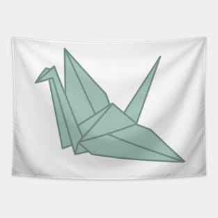 Paper Cranes Gray Tapestry