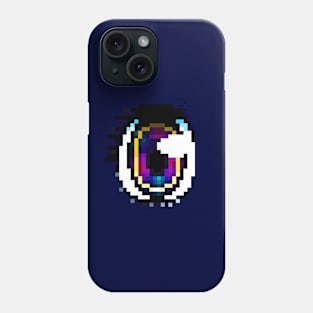 BRIGHT PIXEL ANIME EYE Phone Case