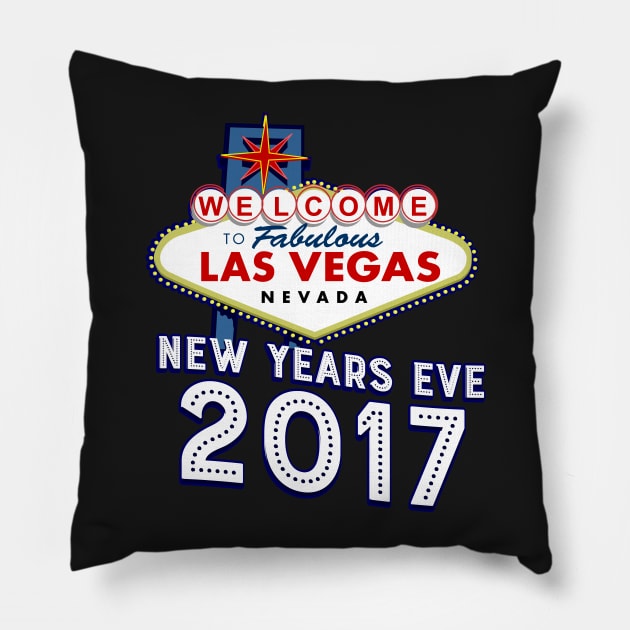 New years eve 2017 Las Vegas Pillow by Styleuniversal