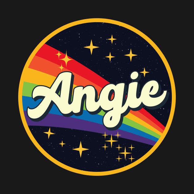 Angie // Rainbow In Space Vintage Style by LMW Art