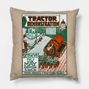 1919 Sacramento Tractor Expo Pillow