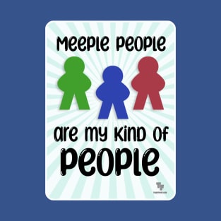 Meeple People Fun Board Game Night Slogan T-Shirt