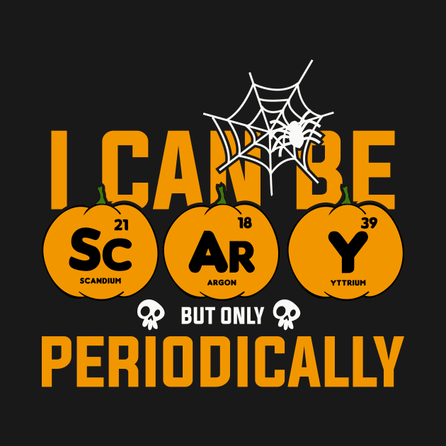 Scary Periodically Tee, Halloween Shirt, Halloween, Halloween Tee, Halloween Party, Fall Shirt, Teacher Shirt, Cute Halloween, Vintage Shirt by HoosierDaddy