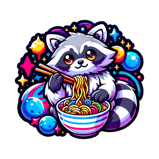 Space Raccoon Ramen T-Shirt