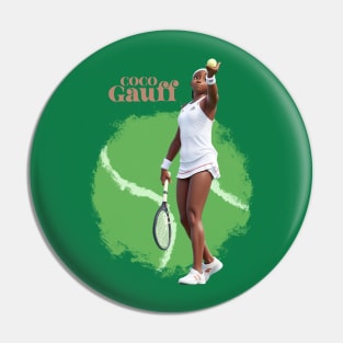 Coco Gauff cartoon Pin